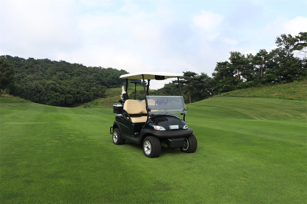 大連紅旗谷高爾夫球場(chǎng)，電動(dòng)高爾夫球車